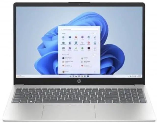 Main image of HP 15-fd0000 15.6" FHD Intel Core i7-1355U 1.2 GHz up to 5.0 GHz 16 GB DDR4 1 TB SSD Intel Iris Xe Graphics Windows 11 Home Laptop, Natural Silver - B96QSUA