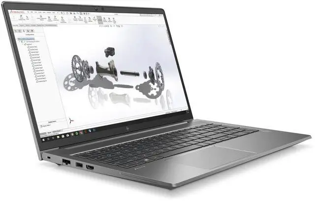 Alt view image 2 of 6 - HP ZBook Power G8 Mobile Workstation 15.6" FHD Intel Core i7-11850H 2.10 GHz up to 4.8 GHz 32 GB DDR4 512 GB SSD NVIDIA T1200 Windows 11 Pro Laptop, Gray, Minor Scratches and Dent - 5R894UC-I214