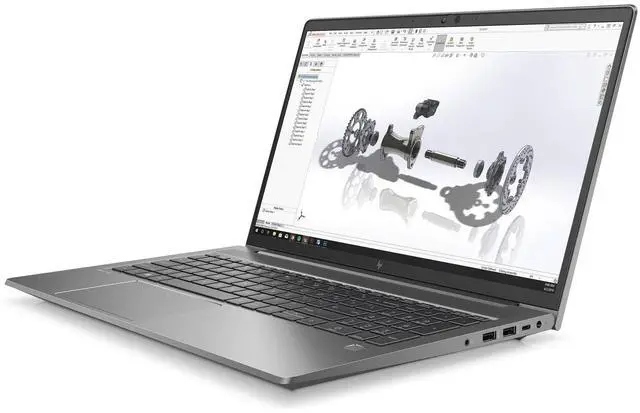 Alt view image 3 of 6 - HP ZBook Power G8 Mobile Workstation 15.6" FHD Intel Core i7-11850H 2.10 GHz up to 4.8 GHz 32 GB DDR4 512 GB SSD NVIDIA T1200 Windows 11 Pro Laptop, Gray, Minor Scratches and Dent - 5R894UC-I214