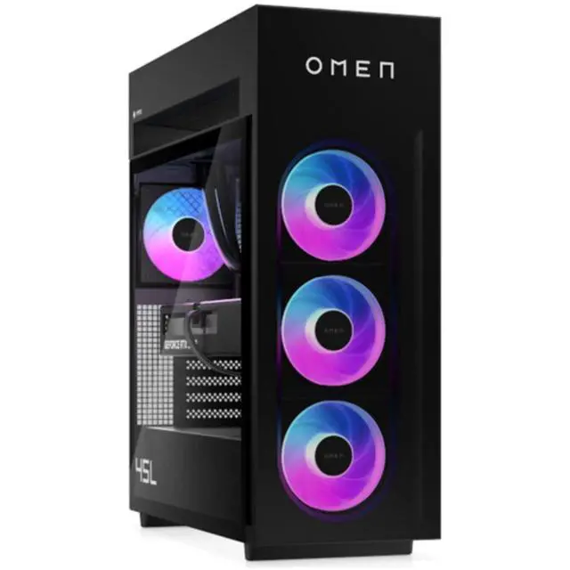 Alt view image 2 of 3 - HP OMEN MAX 45L GT23-0000M AMD Ryzen 9 9900X 4.4 GHz up to 5.6 GHz Kingston FURY 64 GB 2 TB SSD NVIDIA GeForce RTX 5080 Graphics card Windows 11 Home Gaming Desktop, Black - BQ3V9AV-V031