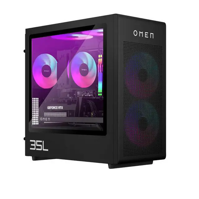 Alt view image 3 of 4 - HP OMEN 35L GT16-0000t Intel Core Ultra 7 265F 1.8 GHz up to 5.3 GHz Kingston FURY 64GB 1 TB SSD + 1 TB SSD NVIDIA GeForce RTX 5060 Ti Windows 11 Home Gaming Desktop, Black - B4SU2AV-V060
