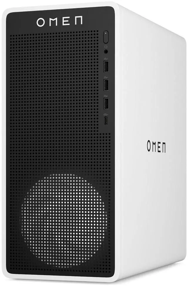 Alt view image 2 of 3 - HP OMEN 16L TG03-0100t Intel Core i7-14700F 2.1 GHz up to 5.4 GHz 16 GB 512 GB SSD NVIDIA GeForce RTX 3050 Windows 11 Home Gaming Desktop, White - B4SU7AV-V060