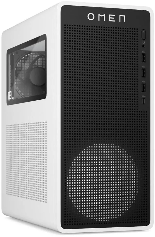 Alt view image 3 of 3 - HP OMEN 16L TG03-0100t Intel Core i7-14700F 2.1 GHz up to 5.4 GHz 16 GB 512 GB SSD NVIDIA GeForce RTX 3050 Windows 11 Home Gaming Desktop, White - B4SU7AV-V060