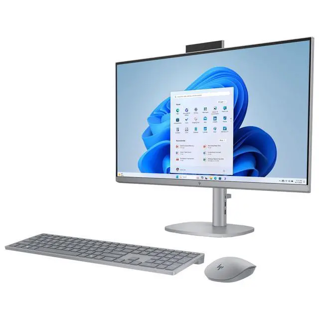 Alt view image 2 of 6 - HP OmniStudio X 27-CS1000T 27" FHD IPS Intel Core Ultra 5 226V 2.1 GHz 16GB DDR5 1TB SSD Intel Arc Graphics Windows 11 Home All-in-One Desktop, Meteor Silver - A31RQAV-V040
