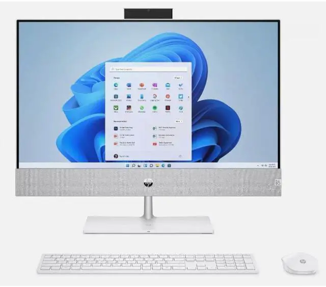 Main image of HP PAVILION 23.8" FHD AMD Ryzen 3 5425U 2.7 GHz up to 4.1 GHz 32 GB DDR4 1 TB SSD AMD Radeon Graphics Windows 11 Home All-in-One Desktop, White - 4N3Z8AV-E010