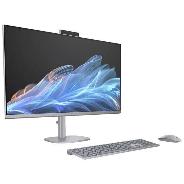 Alt view image 3 of 6 - HP OmniStudio X 32-C000T 31.5" 4K UHD IPS Intel Core Ultra 7 155H 1.4 GHz 32GB DDR5 2TB SSD Intel Arc Graphics Windows 11 Home All-in-One Desktop, Meteor Silver - 9T0F5AV-V061
