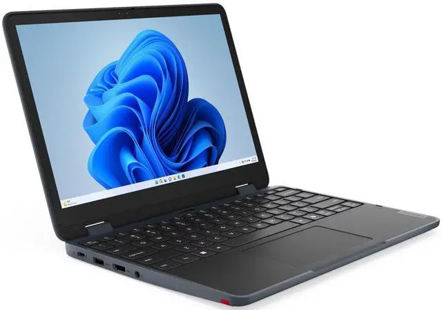Alt view image 2 of 5 - Lenovo 500w 2-in-1 Gen 5 12.2" WUXGA Touchscreen Intel N150 0.80 GHz up to 3.60 GHz 8GB 128GB SSD Intel Graphics Laptop, Slate Grey - 83LJX000R1