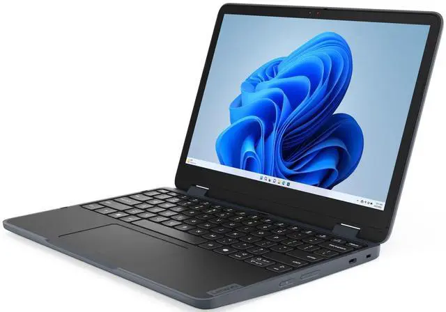 Alt view image 3 of 5 - Lenovo 500w 2-in-1 Gen 5 12.2" WUXGA Touchscreen Intel N150 0.80 GHz up to 3.60 GHz 8GB 128GB SSD Intel Graphics Laptop, Slate Grey - 83LJX000R1