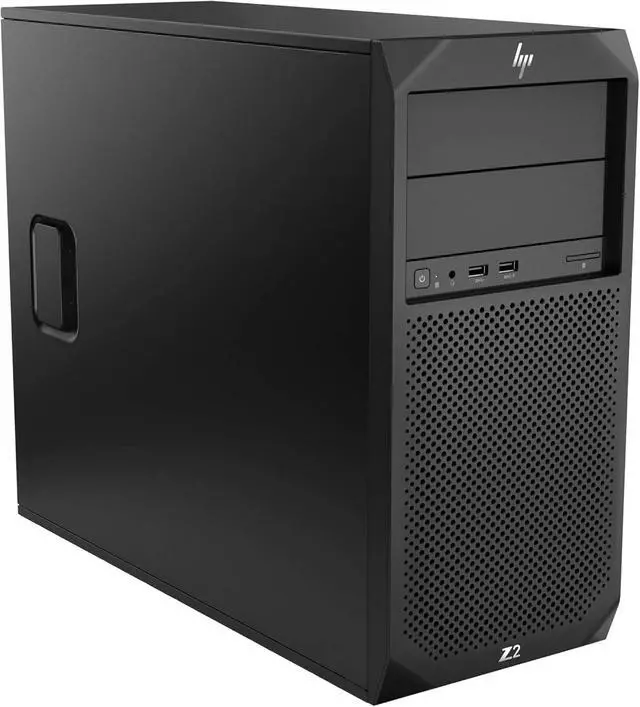 Alt view image 3 of 5 - HP Z2 Tower G4 Workstation Intel Core i3-9100 3.6 GHz up to 4.2 GHz 16 GB DDR4 512 GB HDD AMD Radeon Pro WX 3100 Windows 11 Pro Desktop, Black - 22C24UW