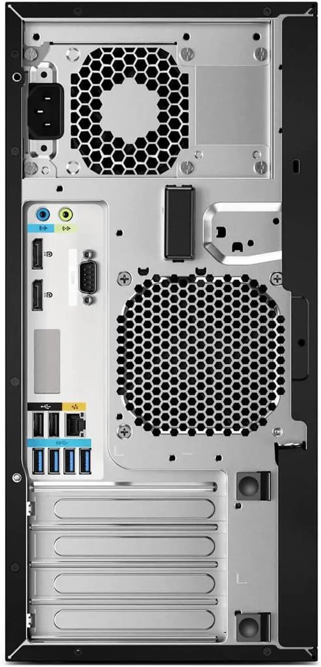 Alt view image 4 of 5 - HP Z2 Tower G4 Workstation Intel Core i3-9100 3.6 GHz up to 4.2 GHz 16 GB DDR4 512 GB HDD AMD Radeon Pro WX 3100 Windows 11 Pro Desktop, Black - 22C24UW