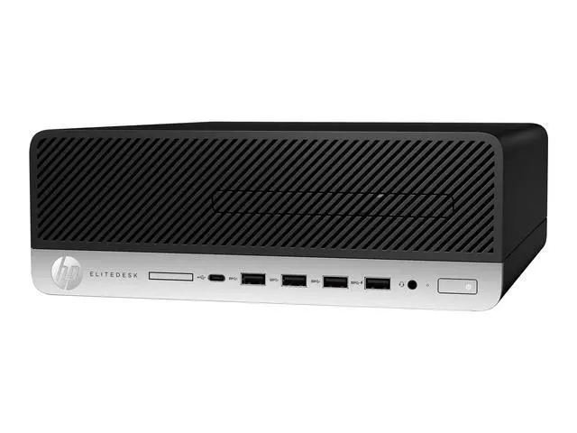 Alt view image 2 of 4 - HP ProDesk 705 G5 SFF AMD Ryzen 5 3400G 3.7 GHz up to 4.2 GHz 8GB DDR4 256GB SSD AMD Radeon Vega 11 Windows 10 Pro Desktop, Black - 8XA28AW