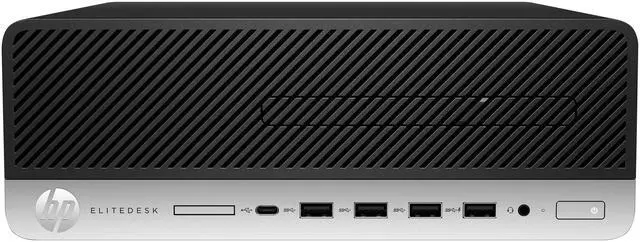 Main image of HP ProDesk 705 G5 SFF AMD Ryzen 5 3400G 3.7 GHz up to 4.2 GHz 8GB DDR4 256GB SSD AMD Radeon Vega 11 Windows 10 Pro Desktop, Black - 8XA28AW
