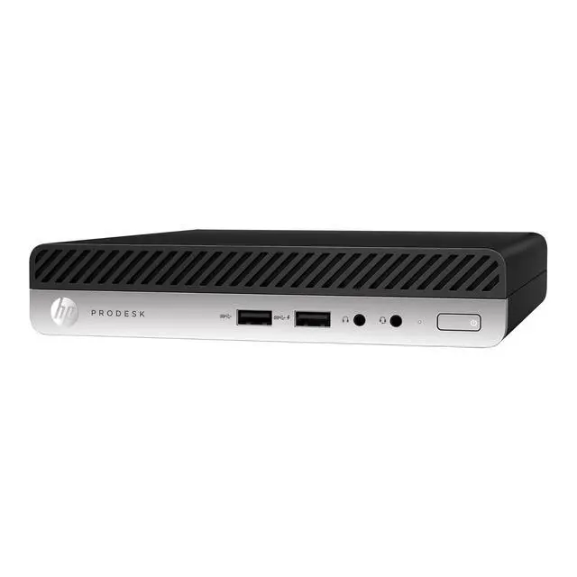 Alt view image 2 of 5 - HP ProDesk 405 G4 AMD Ryzen 3 PRO 2200GE 3.2 GHz up to 3.6 GHz 4 GB DDR4 256 GB SSD AMD Radeon Vega 8 Graphics Windows 10 Pro Desktop Mini, Black - 2L2G2UW