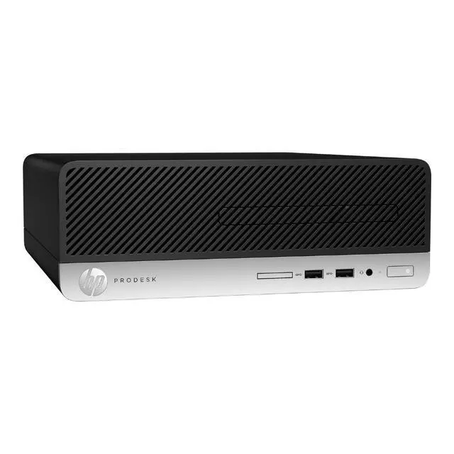 Alt view image 3 of 5 - HP ProDesk 400 G6 Small Form Factor Intel Pentium Gold G5600 3.9 GHz 8 GB DDR4 512 GB HDD Intel UHD Graphics 630 Windows 10 Pro Desktop, Black - 300F6U8