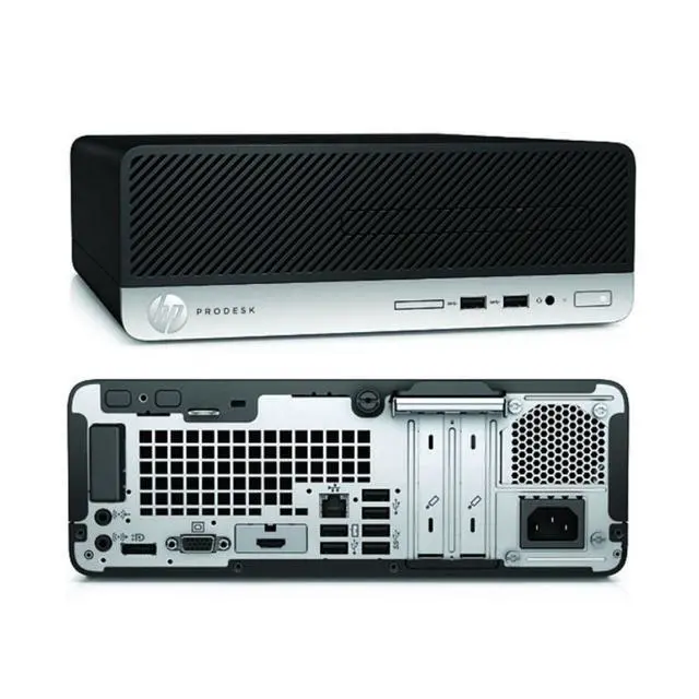 Alt view image 4 of 5 - HP ProDesk 400 G6 Small Form Factor Intel Pentium Gold G5600 3.9 GHz 8 GB DDR4 512 GB HDD Intel UHD Graphics 630 Windows 10 Pro Desktop, Black - 300F6U8