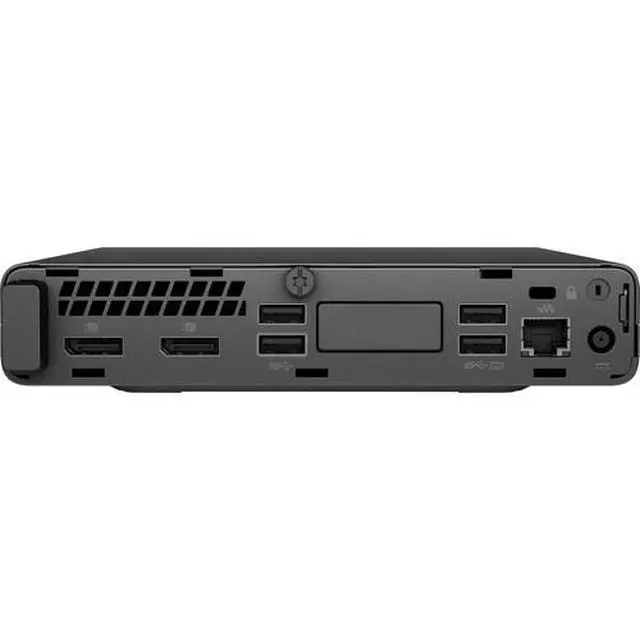 Alt view image 3 of 3 - HP ProDesk 400 G4 Mini Intel Core i3-8300T 3.2 GHz 16GB DDR4 128GB SSD Intel UHD Graphics 630 Windows 10 Pro Desktop, Black - 9LD87U8