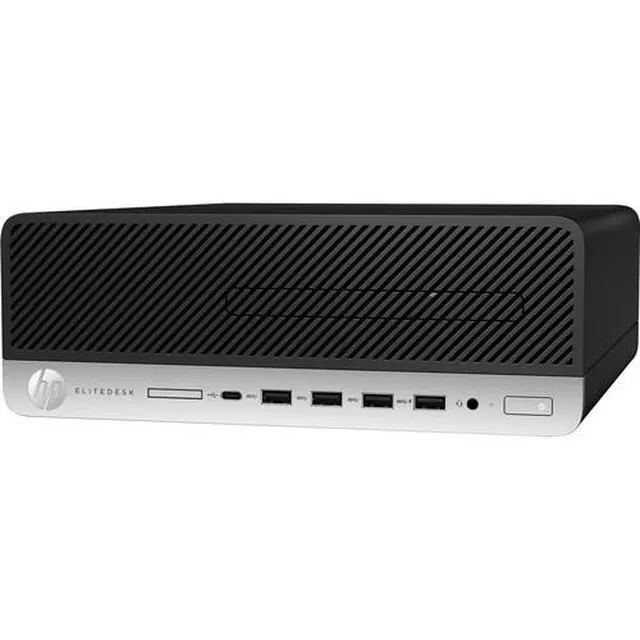 Alt view image 3 of 3 - HP ProDesk 705 G5 SFF AMD Ryzen 7 Pro 3700 3.6 GHz up to 4.4 GHz 16GB DDR4 512GB SSD AMD Radeon R7 200 Series Windows 10 Pro Desktop, Black - 8LJ49UT