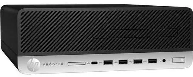 Alt view image 5 of 5 - HP ProDesk 600 G5 SFF Intel Core i5-9500 3.0 GHz up to 4.4 GHz 8GB DDR4 256GB SSD Intel UHD Graphics 630 Windows 10 Pro Desktop, Black - 7PR65UT-E010
