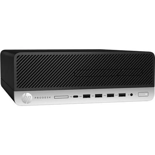 Alt view image 2 of 5 - HP ProDesk 600 G5 SFF Intel Core i5-9500 3.0 GHz up to 4.4 GHz 8GB DDR4 256GB SSD Intel UHD Graphics 630 Windows 10 Pro Desktop, Black - 7PR65UT-E010