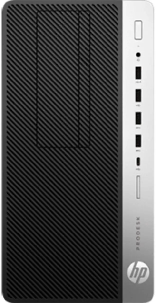 Main image of HP ProDesk 600 G4 Microtower Intel Core i3-8100 3.6 GHz 16 GB DDR4 512 GB HDD Windows 11 Pro Desktop, Black - 173F7UW