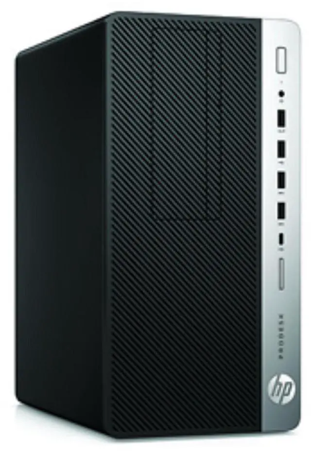 Alt view image 2 of 5 - HP ProDesk 600 G4 Microtower Intel Core i3-8100 3.6 GHz 16 GB DDR4 512 GB HDD Windows 11 Pro Desktop, Black - 173F7UW