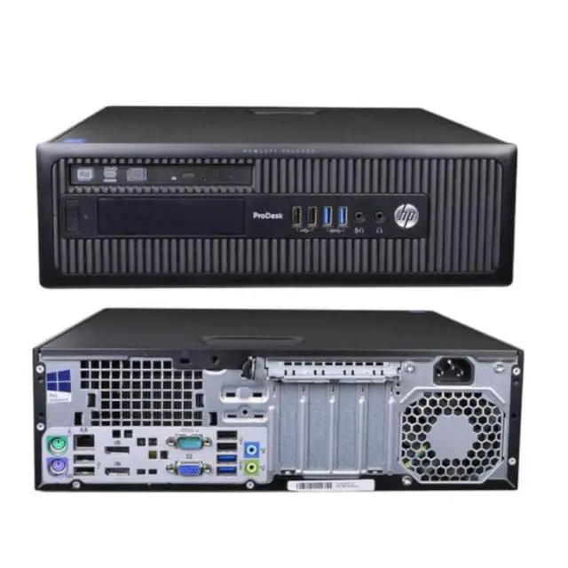 Alt view image 5 of 5 - HP ProDesk 600 G1 SFF Intel Core i7-4790 3.6 GHz up to 4.0 GHz 8 GB 256 GB SSD Intel HD Graphics 4600 Windows 10 Home Desktop, Black - C8T89AV-E012