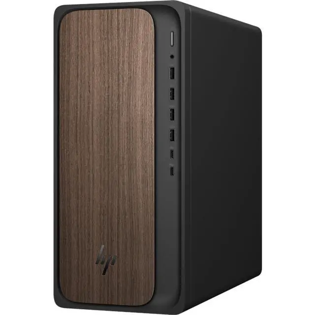 Alt view image 2 of 3 - HP OmniDesk M03-0000t Intel Core Ultra 7 265 1.8 GHz up to 5.3 GHz 32 GB 1 TB SSD Intel Graphics Windows 11 Home Desktop, Dark Wood - BL6L4AV-V081