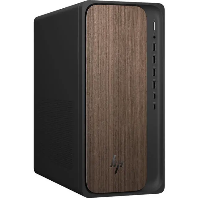 Alt view image 3 of 3 - HP OmniDesk M03-0000t Intel Core Ultra 7 265 1.8 GHz up to 5.3 GHz 32 GB 1 TB SSD Intel Graphics Windows 11 Home Desktop, Dark Wood - BL6L4AV-V081