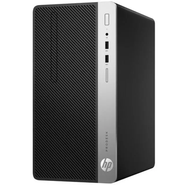 Alt view image 3 of 3 - HP ProDesk 400 G5 Microtower Intel Core i5-8500 3 GHz up to 4.1 GHz 16GB DDR4 500GB HDD + 500GB HDD Windows 11 Pro Desktop, Black