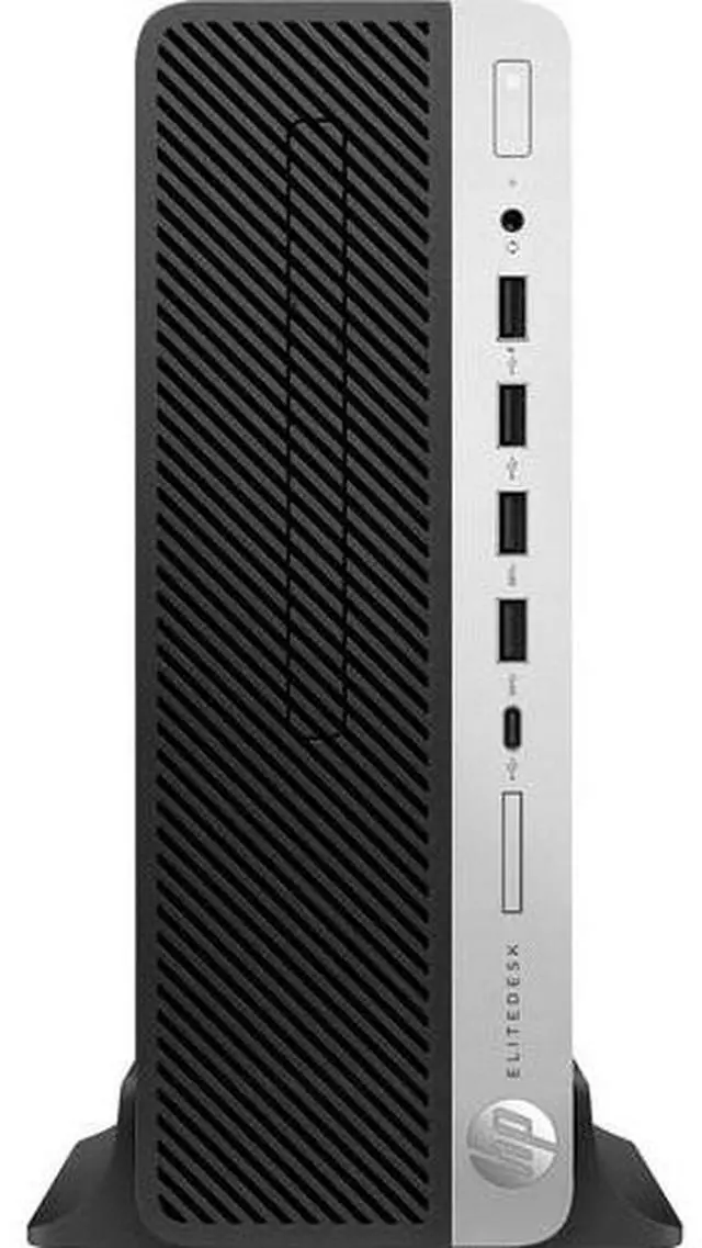 Alt view image 2 of 3 - HP EliteDesk 705 G4 SFF AMD Ryzen 5 2400G 3.6 GHz up to 3.9 GHz 8GB DDR4 256GB SSD AMD Radeon Vega 11 No OS Desktop, Black - 4PG34UT