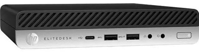 Main image of HP EliteDesk 705 G5 Mini AMD Ryzen 5 PRO 3400G 3.7 GHz up to 4.2 GHz 16GB DDR4 1TB SSD AMD Radeon Vega 11 Windows 11 Pro Desktop, Black - 9WL47US