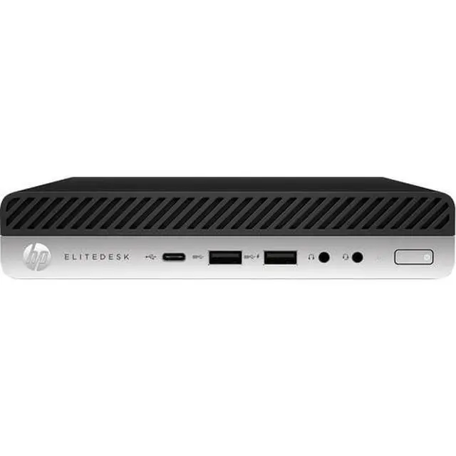 Alt view image 2 of 4 - HP EliteDesk 705 G5 Mini AMD Ryzen 5 PRO 3400G 3.7 GHz up to 4.2 GHz 16GB DDR4 1TB SSD AMD Radeon Vega 11 Windows 11 Pro Desktop, Black - 9WL47US