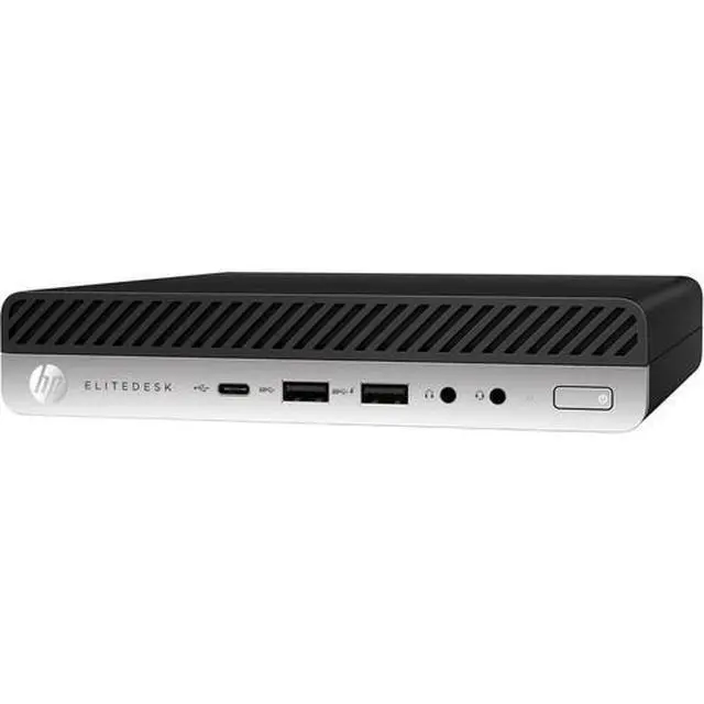 Alt view image 3 of 4 - HP EliteDesk 705 G5 Mini AMD Ryzen 5 PRO 3400G 3.7 GHz up to 4.2 GHz 16GB DDR4 1TB SSD AMD Radeon Vega 11 Windows 11 Pro Desktop, Black - 9WL47US