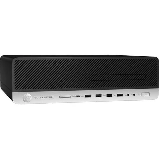 Alt view image 2 of 3 - HP EliteDesk 800 G5 SFF Intel Core i5-9500 3.0 GHz 8GB DDR4 256GB SSD Intel UHD Graphics 630 Windows 10 Pro Desktop, Black - 7LL84UT-E010