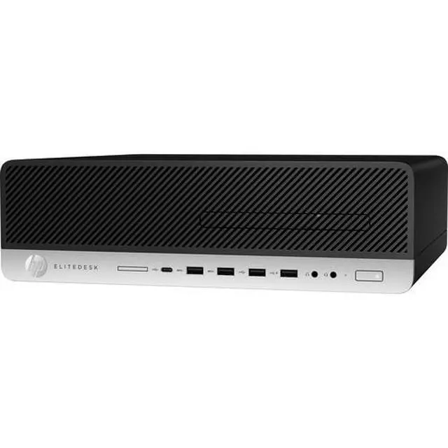 Alt view image 3 of 3 - HP EliteDesk 800 G5 SFF Intel Core i5-9500 3.0 GHz 8GB DDR4 256GB SSD Intel UHD Graphics 630 Windows 10 Pro Desktop, Black - 7LL84UT-E010