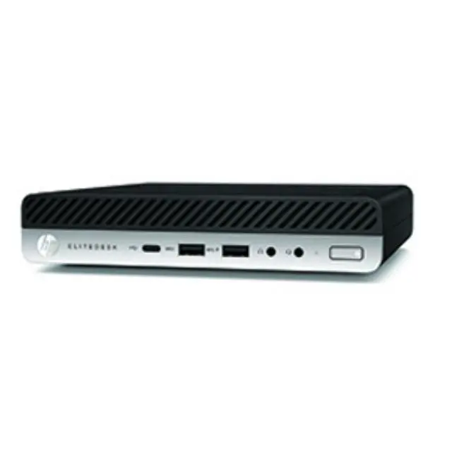 Alt view image 2 of 3 - HP EliteDesk 800 35W G3 Intel Core i5-6500T 2.5 GHz up to 3.1 GHz 8 GB DDR4 128 GB SSD Intel HD Graphics 530 Windows 10 Pro Desktop Mini, Black - 2KV39US