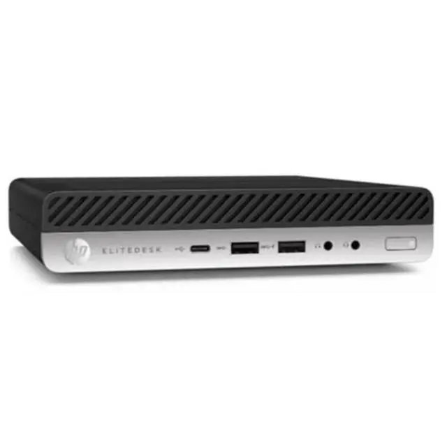 Alt view image 2 of 5 - HP EliteDesk 800 G4 DM 65W Intel Core i5-8500 3 GHz up to 4.1 GHz 8GB DDR4 256GB SSD Intel UHD Graphics 630 Windows 11 Pro Desktop, Black - 2YH19AV-E010