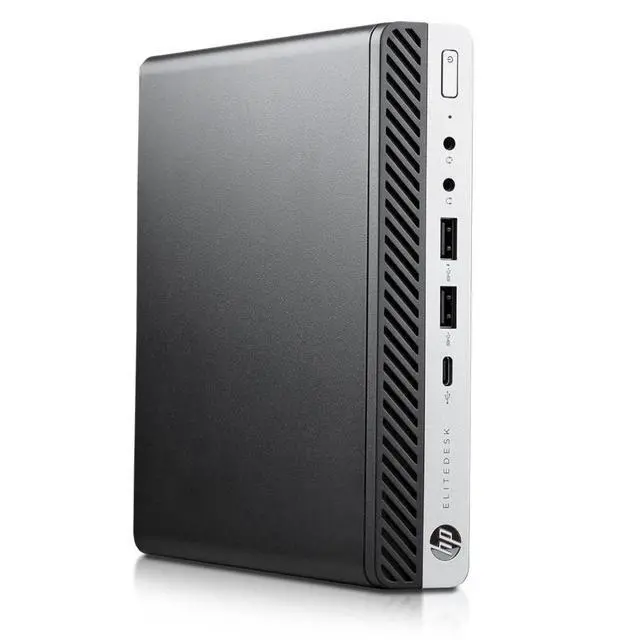 Alt view image 4 of 5 - HP EliteDesk 800 G4 DM 65W Intel Core i5-8500 3 GHz up to 4.1 GHz 8GB DDR4 256GB SSD Intel UHD Graphics 630 Windows 11 Pro Desktop, Black - 2YH19AV-E010