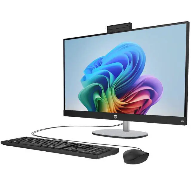 Alt view image 2 of 3 - HP 27-CR2000T 27" FHD IPS Intel Core Ultra 7 255U 2.0 GHz up to 5.2 GHz 32GB DDR5 1TB SSD Intel Graphics Windows 11 Home All-in-One Desktop, Black - AQ5E1AV-V060