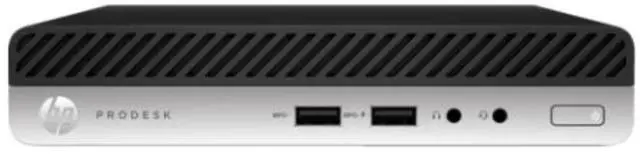 Main image of HP ProDesk 400 G4 Intel Core i3-8100T 3.1 GHz 8 GB DDR4 256 GB SSD Windows 10 Pro Desktop Mini, Black - 2ZZ92AV-E010