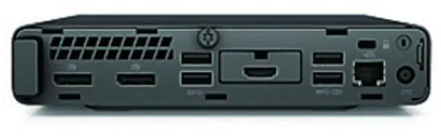 Alt view image 4 of 4 - HP ProDesk 400 G4 Intel Core i3-8100T 3.1 GHz 8 GB DDR4 256 GB SSD Windows 10 Pro Desktop Mini, Black - 2ZZ92AV-E010