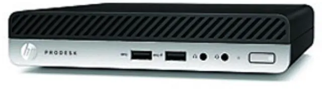 Alt view image 3 of 4 - HP ProDesk 400 G4 Intel Core i3-8100T 3.1 GHz 8 GB DDR4 256 GB SSD Windows 10 Pro Desktop Mini, Black - 2ZZ92AV-E010