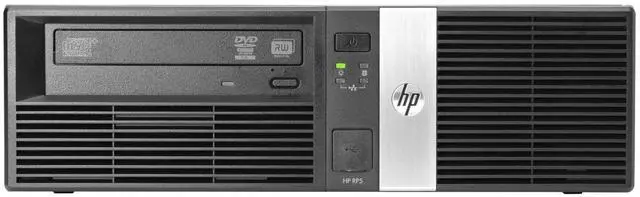 Alt view image 5 of 5 - HP RP5 Retail System Model 5810 Intel Pentium G3420 3.2 GHz 4GB 512GB HDD Intel UHD Graphics Windows 11 Home Desktop, Black - Y3R08UC-E011