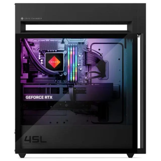 Alt view image 5 of 5 - HP OMEN 45L GT22-3000i Intel Core Ultra 7 265K 3.3 GHz up to 5.50 GHz Kingston FURY 16 GB 1 TB SSD + 1 TB HDD NVIDIA GeForce RTX 5070 Windows 11 Home Gaming Desktop, Black - A4ND8AV-V149