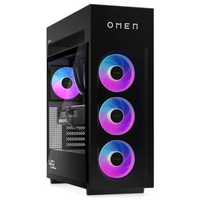 Alt view image 2 of 3 - HP OMEN MAX 45L GT23-0000M AMD Ryzen 9 9950X 4.3 GHz up to 5.7 GHz Kingston FURY 64 GB 2 TB SSD NVIDIA GeForce RTX 5070 Graphics Windows 11 Home Gaming Desktop, Black - BQ3V9AV-V033