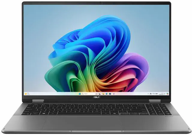 Main image of ASUS Vivobook 16 Flip 16" WUXGA Touchscreen Intel Core Ultra 9 386H 2.1 GHz up to 4.9 GHz 32GB 1TB SSD Intel Graphics Windows 11 Home Laptop, Matte Gray - TP3607AA-IS99T