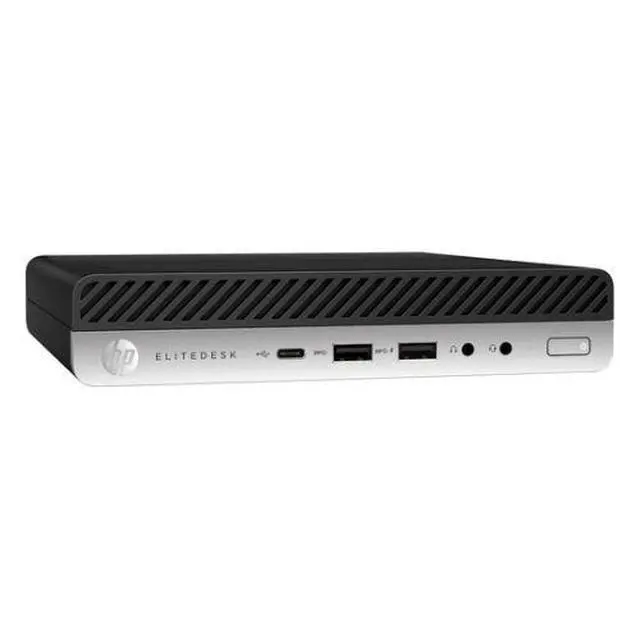 Alt view image 2 of 4 - HP EliteDesk 705 G5 Mini AMD Ryzen 5 Pro 3400 GE 3.3 GHz up to 4.0 GHz 16GB RAM 512GB SSD Vega 11 Graphics Windows 10 PRO Desktop, Black - 8MU26UT-E013