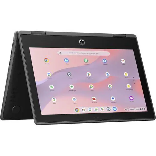 Alt view image 2 of 6 - HP Fortis Flip G1i 11.6" Touch Intel N150 0.8 GHz 4GB RAM 32GB eMMC Intel UHD Graphics ChromeOS, Black, Minor Scratches and Dents - B69PJUT-I010