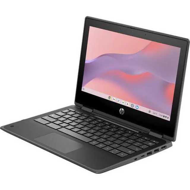 Alt view image 4 of 6 - HP Fortis Flip G1i 11.6" Touch Intel N150 0.8 GHz 4GB RAM 32GB eMMC Intel UHD Graphics ChromeOS, Black, Minor Scratches and Dents - B69PJUT-I010
