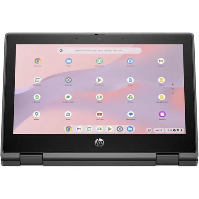 Alt view image 5 of 6 - HP Fortis Flip G1i 11.6" Touch Intel N150 0.8 GHz 4GB RAM 32GB eMMC Intel UHD Graphics ChromeOS, Black, Minor Scratches and Dents - B69PJUT-I010
